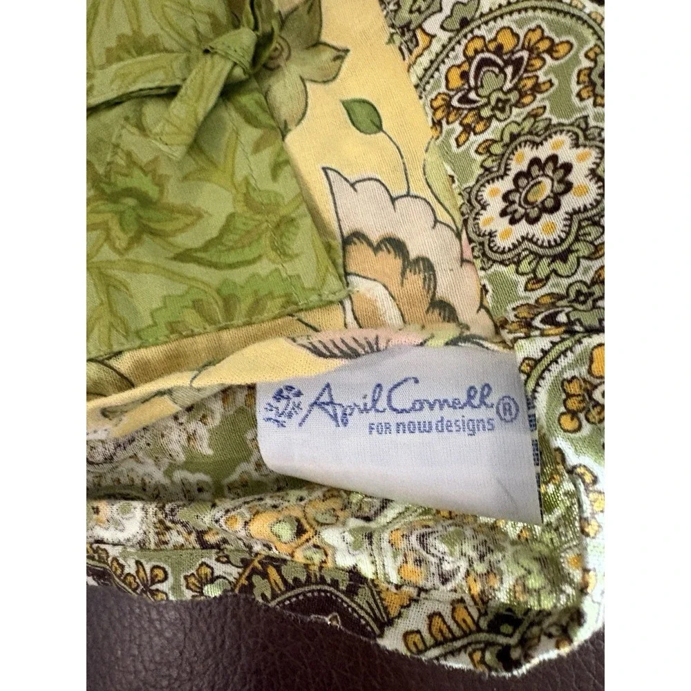 April Cornell LOT OF 4 items apron, cloth sack, 2 new napkins  LOOK